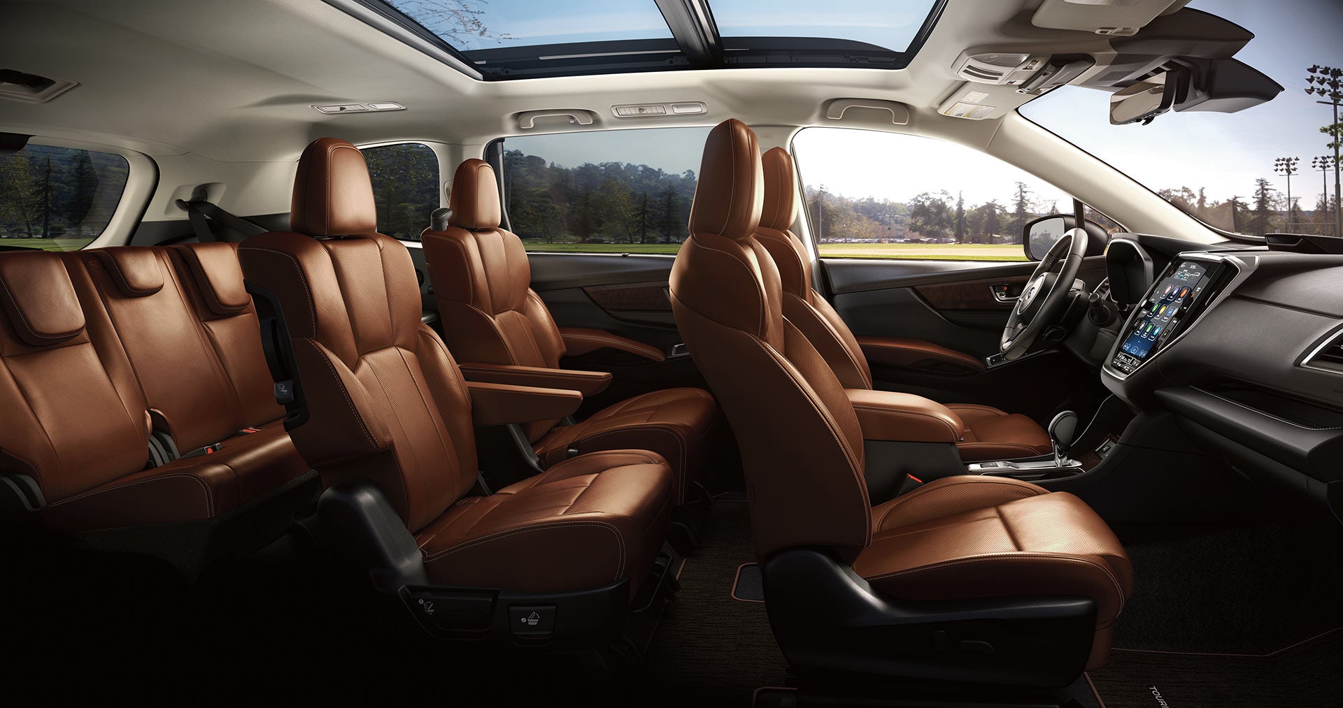 2026 Subaru Ascent Touring 7-Passenger Shown in Java Brown Nappa Leather
