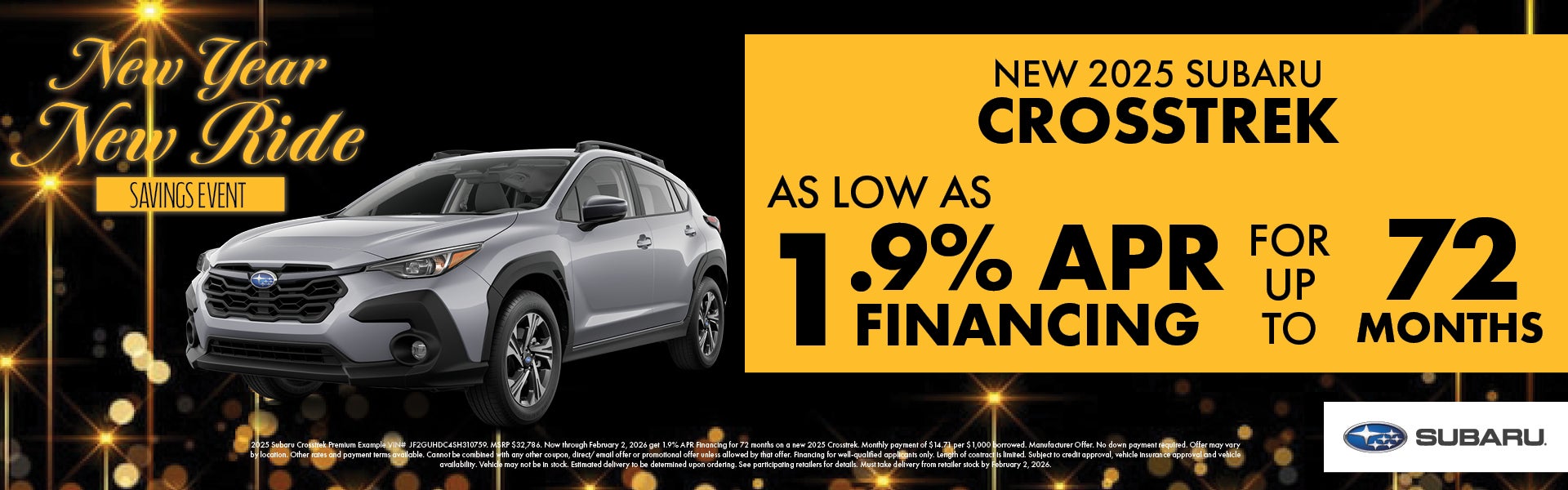 New 2025 Subaru Crosstrek