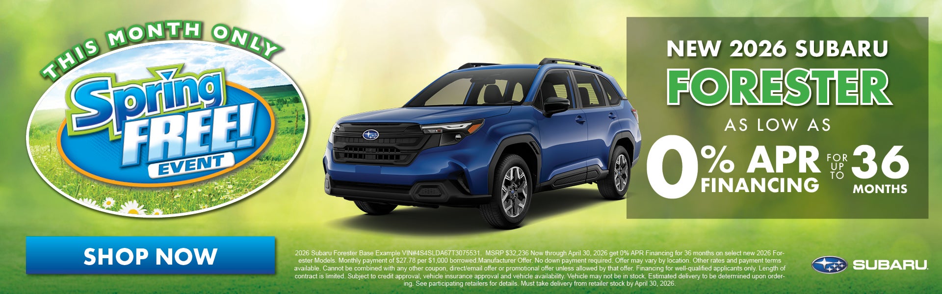 New 2026 Subaru Forester