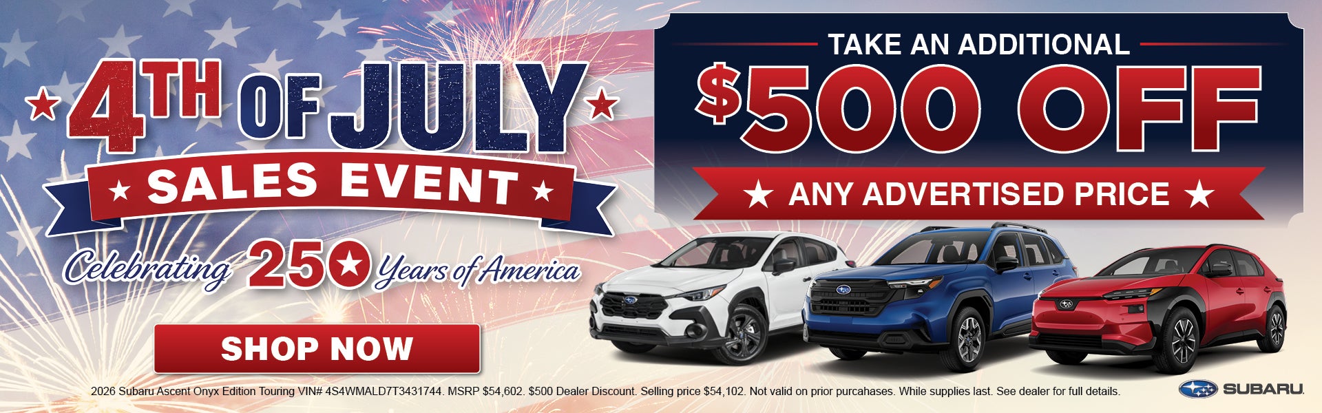 $500 off