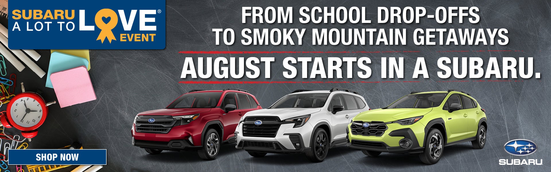 August Starts in a subaru