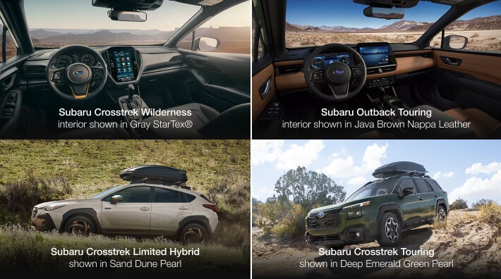 Subaru Outback vs. Subaru Crosstrek Interior and Exterior Dimensions