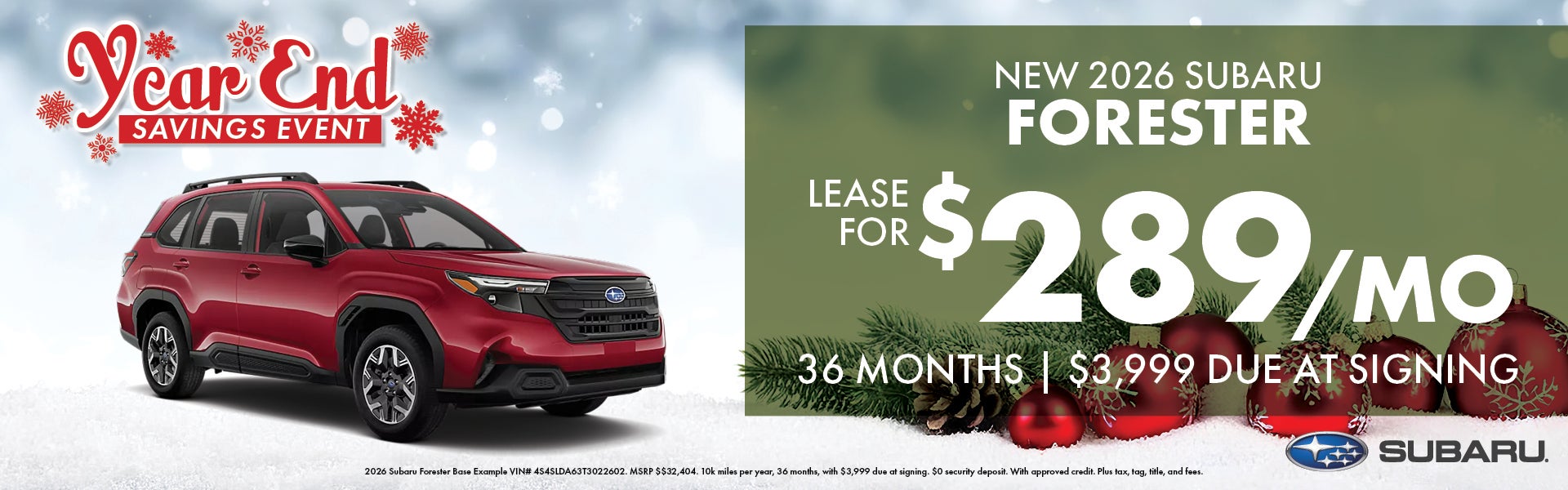 NEW 2026 SUBARU FORESTER