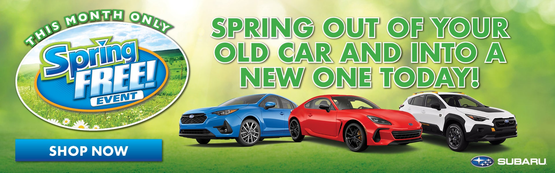 This month only spring free event.